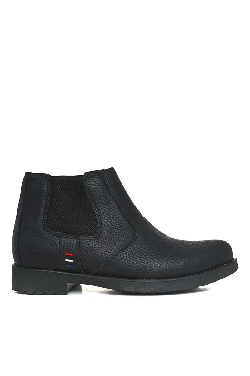 Buty męskie wysokie - czarne 202122