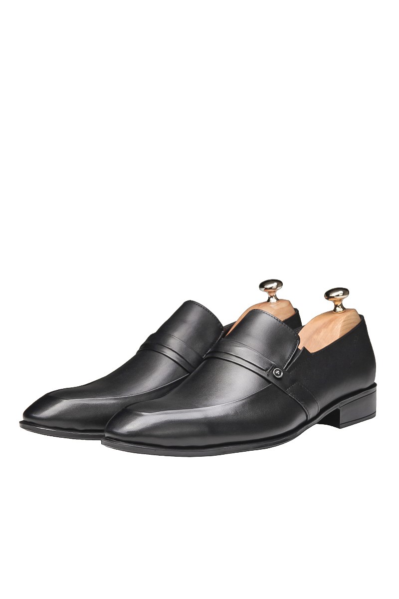 Ducavelli Men's Real Leather Shoes - Black #202111