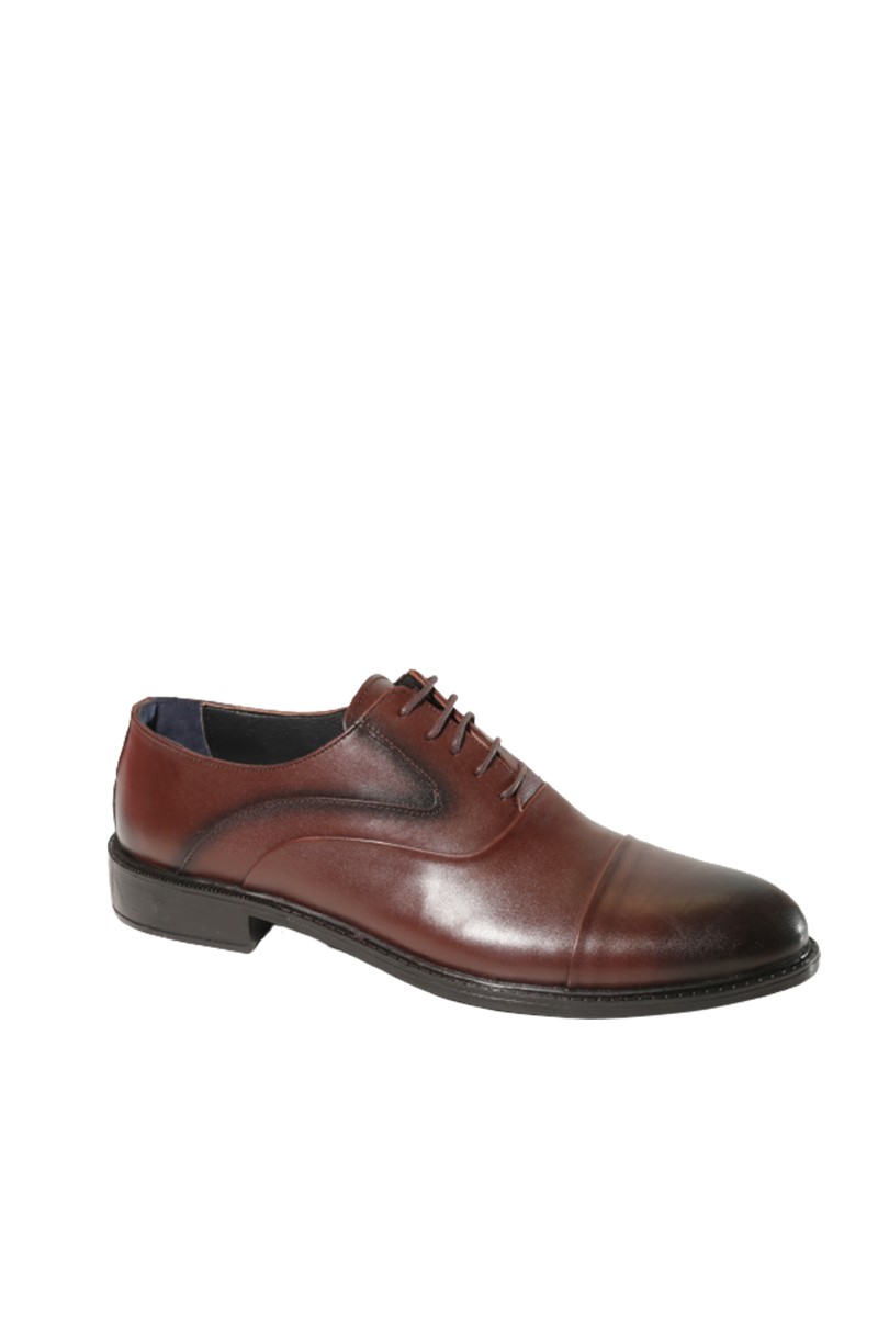 Men's leather elegant shoes - Brown 20210835288