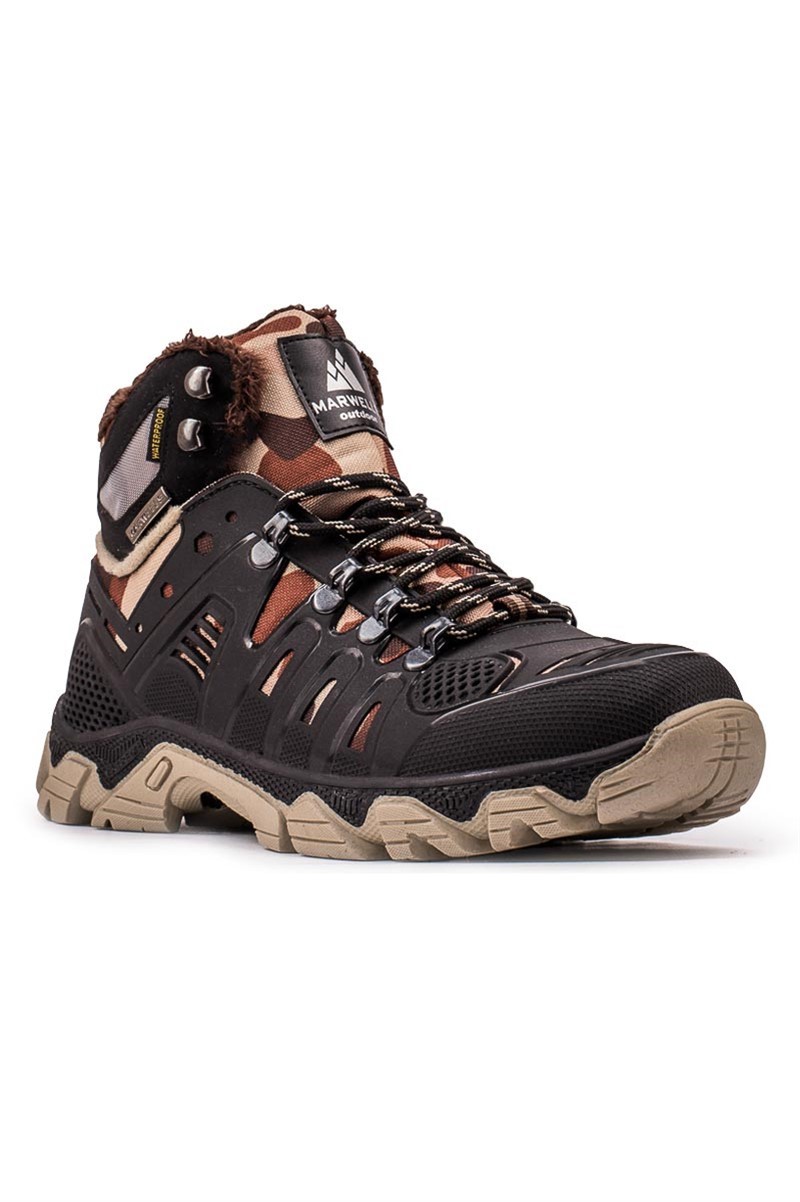 Men's hiking boots - Black-Brown 2021082507
