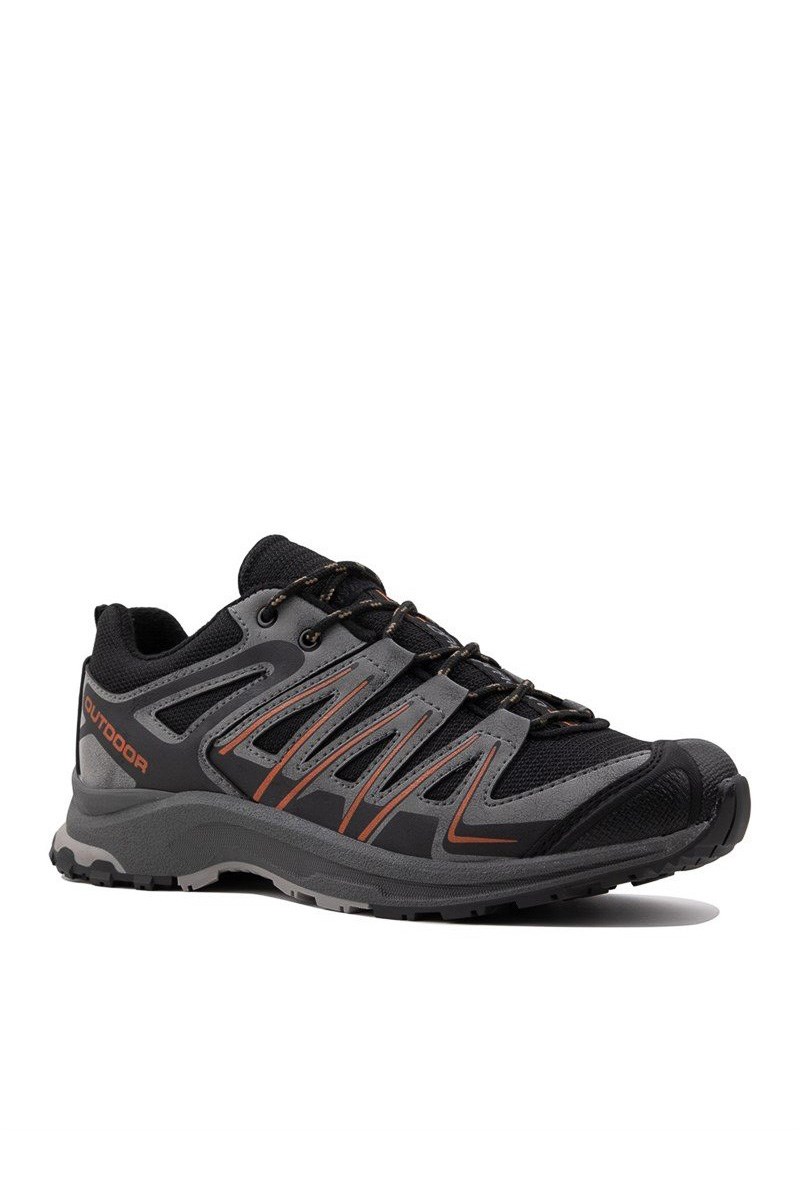 Men's sports shoes - Black with Orange #324892