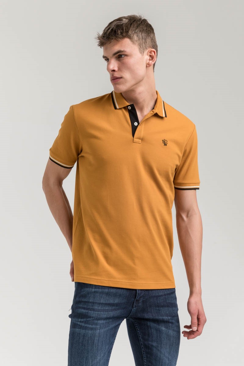 New World Polo Men's Shirt - Mustard #2021585