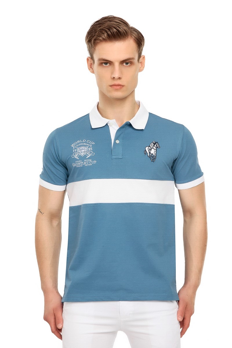 GPC POLO Herren T-Shirt - blau und weiß 21156880