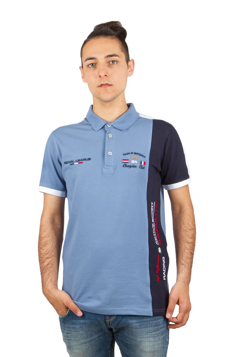GPC Men's T-Shirt - Light Blue, Navy Blue #23510814