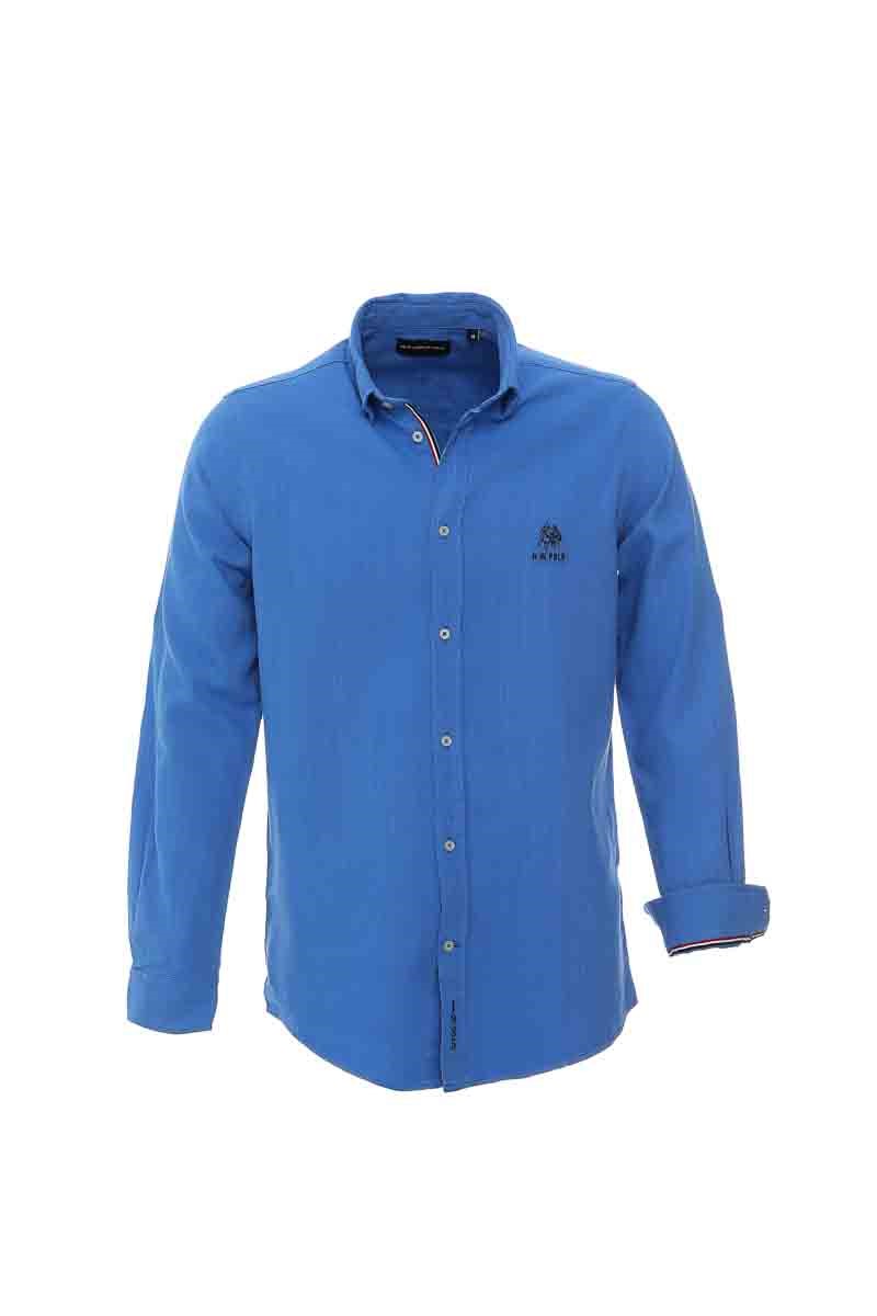 Camisa Polo New World Masculina - Azul #23510832