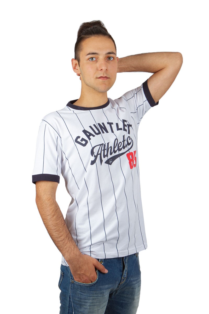GPC Camiseta masculina  - Branca, Azul Marinho #23510829
