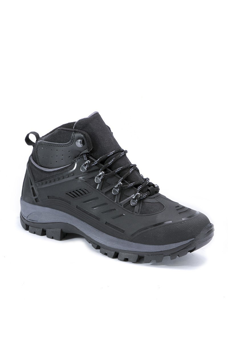 Męskie buty trekkingowe - czarne 202160 