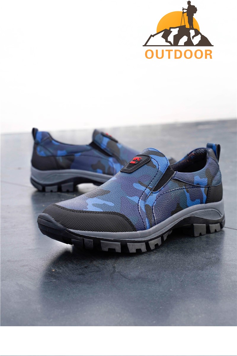 GPC Sapatos de viagem masculinos  - Camuflagem, Azul #202294