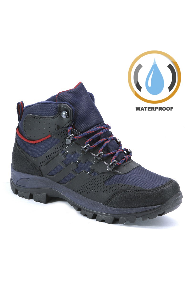 Męskie buty trekkingowe - ciemnoniebieskie  202142