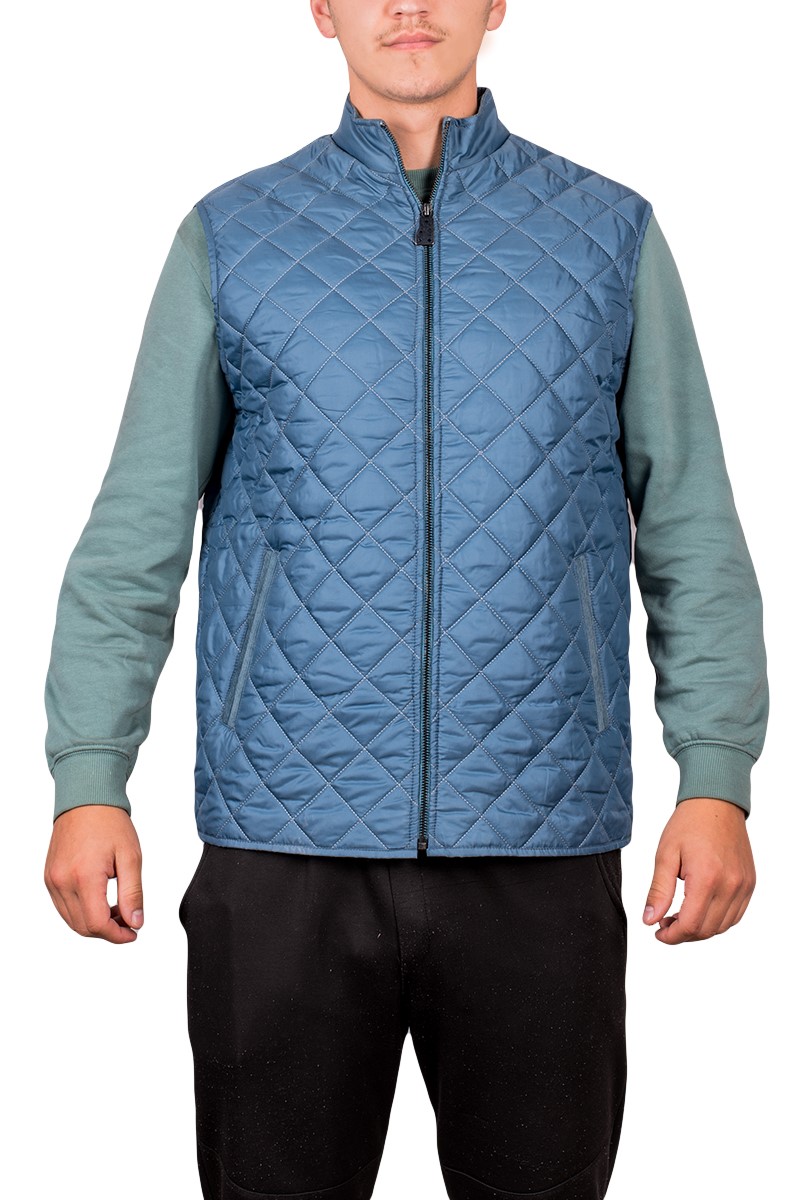 Men's vest with pockets - Light blue 20210835654