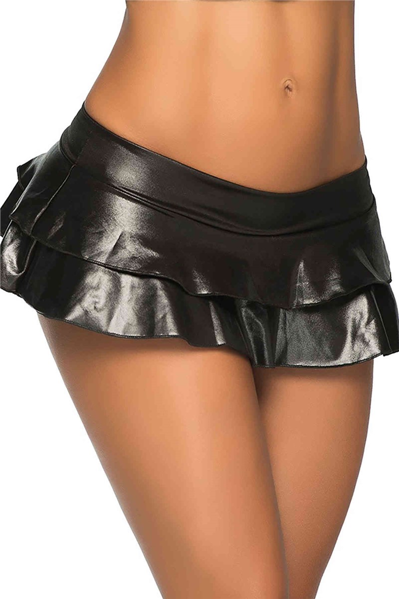 Leather skirt - Black # 310090