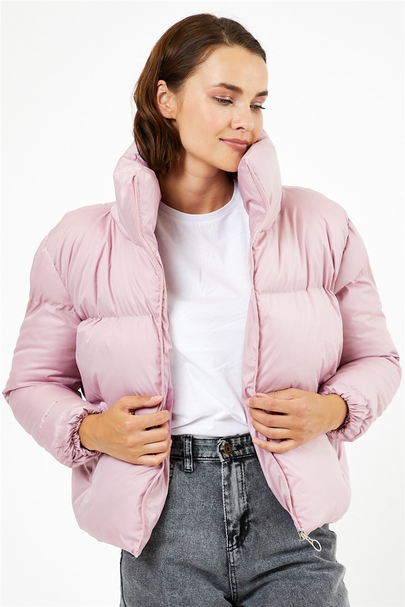 Damen Oversized wasserdichte Jacke  Tbg069 - puder  #311024