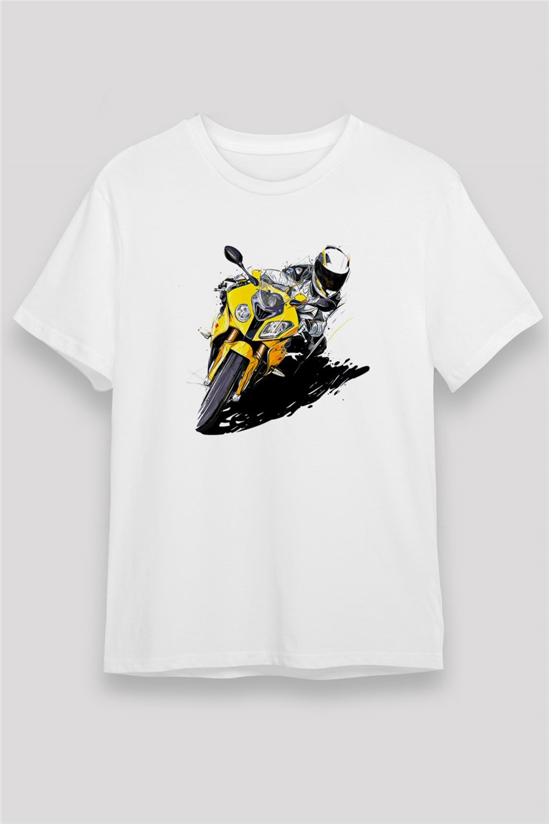 Unisex Print T-Shirt - White #377122 