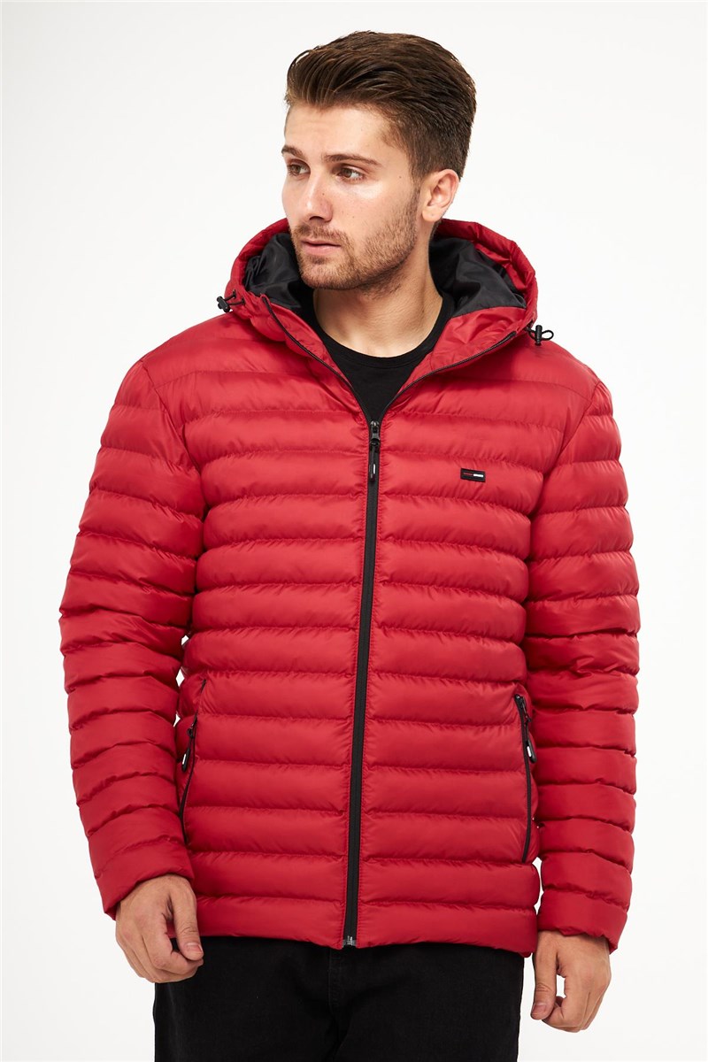 Giacca impermeabile e antivento da uomo GDM-230 - Rossa #409213