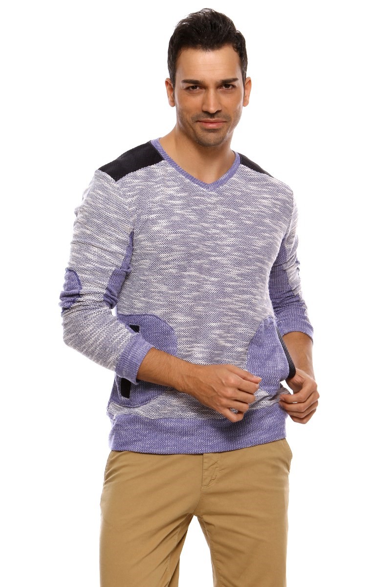 Men's purple sweatshirt 44021