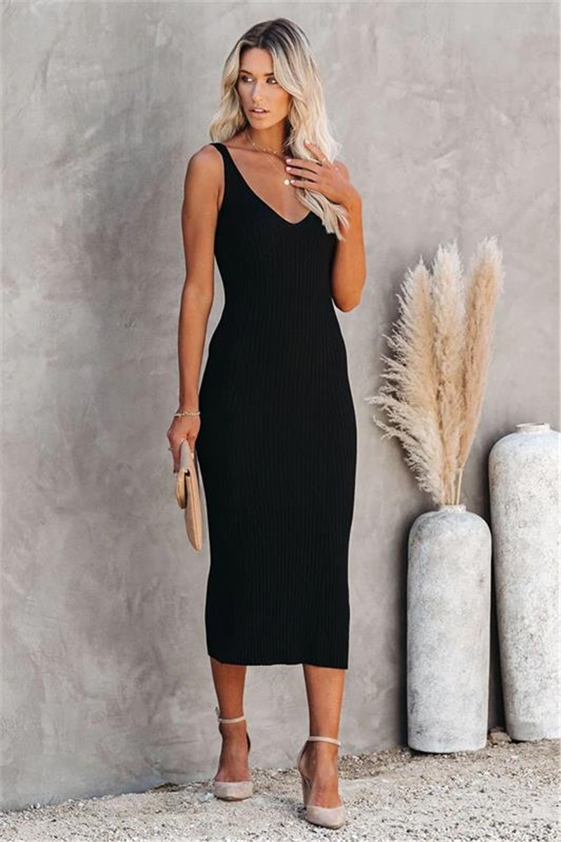 Vestido Feminino MG1724 - Preto #394759