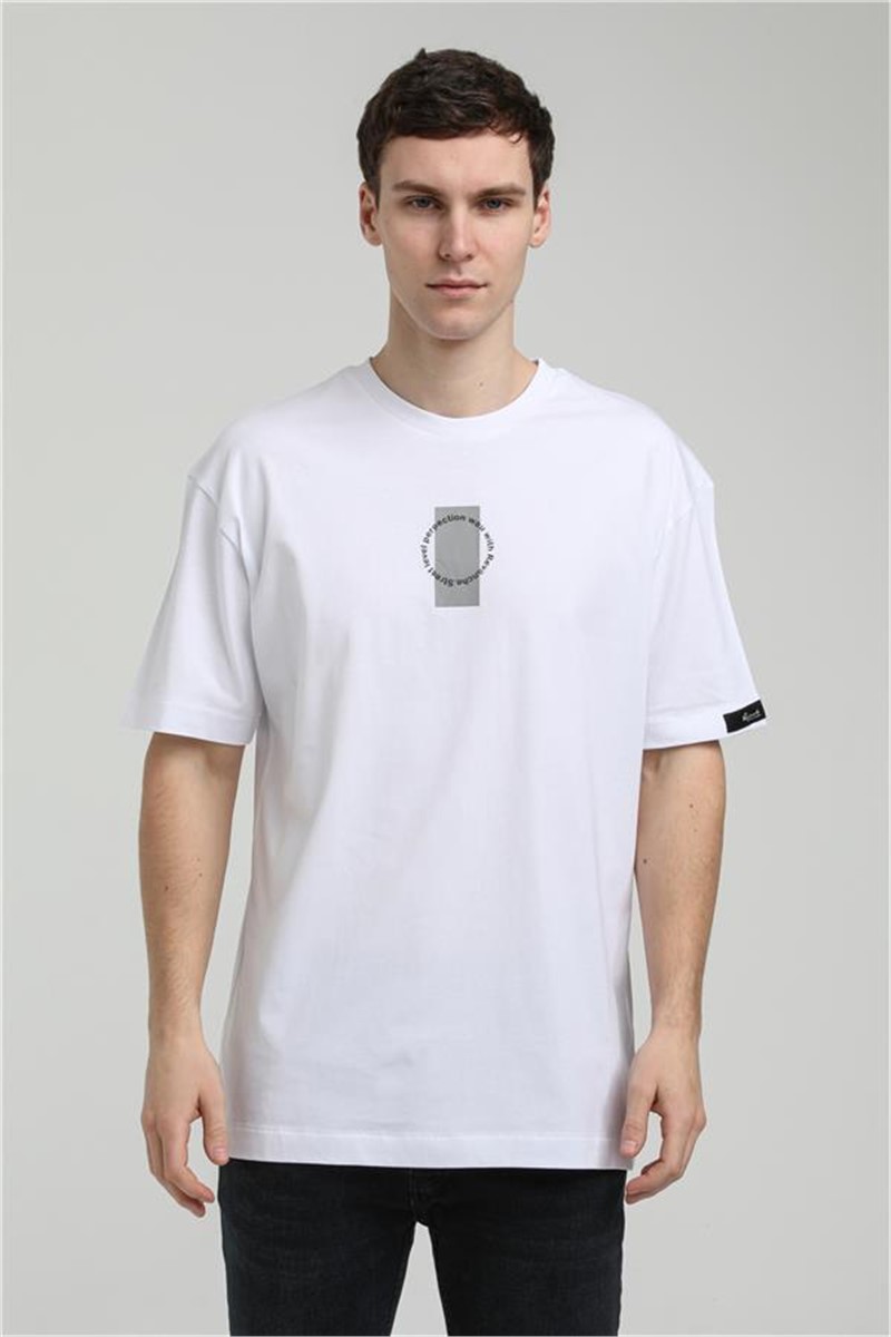 Men's Oversize T-Shirt 23SSM20331 - White #371370
