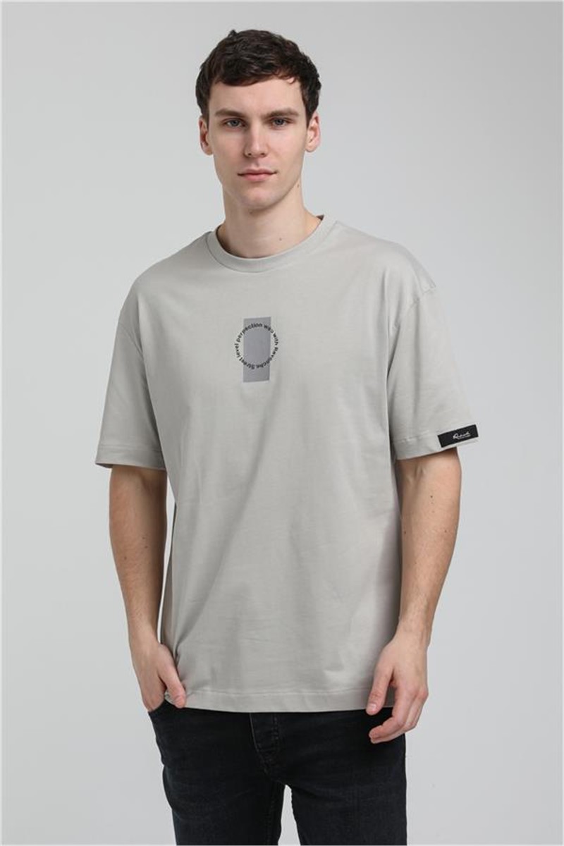 Men's Oversize T-Shirt 23SSM20331 - Gray #371368