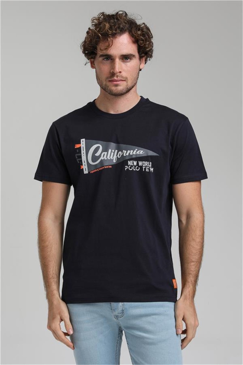 Men's Regular Fit T-Shirt 23SSM20300 - Dark Blue #371503