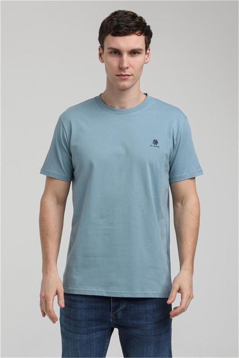 Men's T-Shirt 23SSM20311 - Light Blue #371435