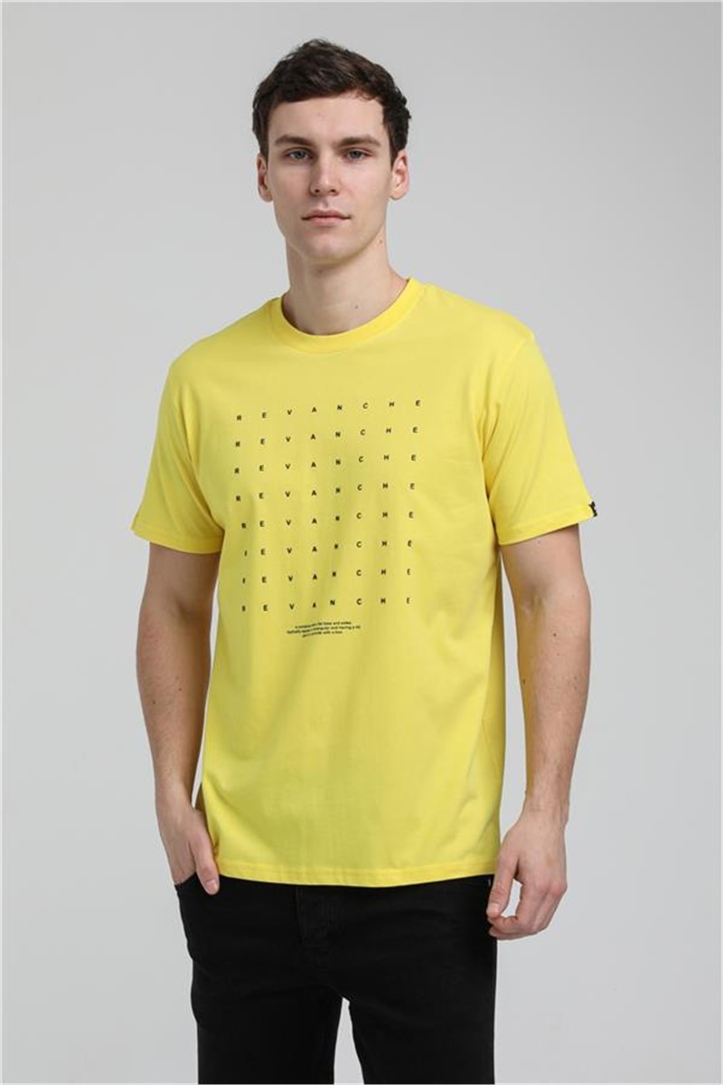 Men's Slim Fit T-Shirt 23SSM20303 - Yellow #371482