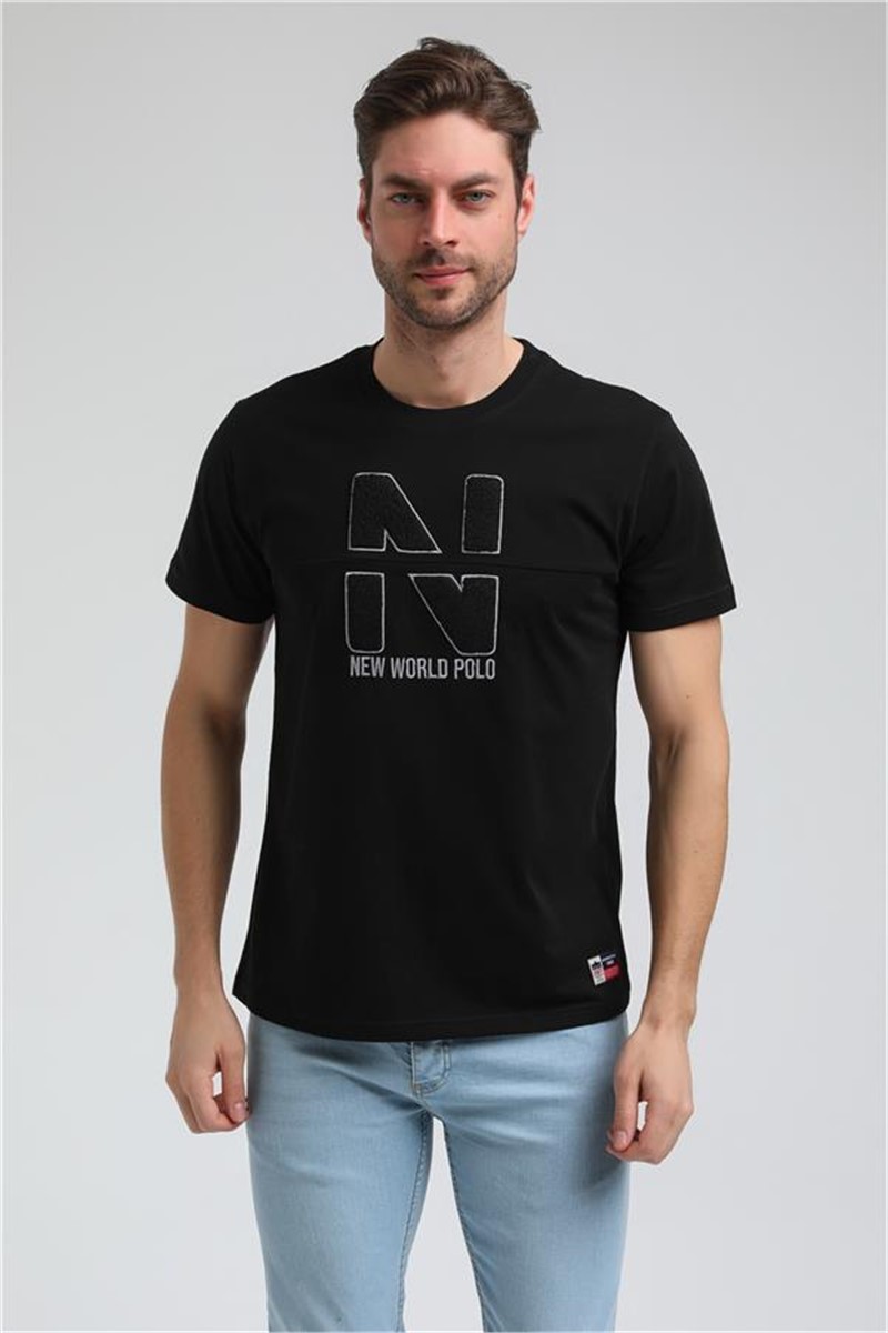 Men's Slim Fit T-Shirt 23SSM20316 - Black #371411
