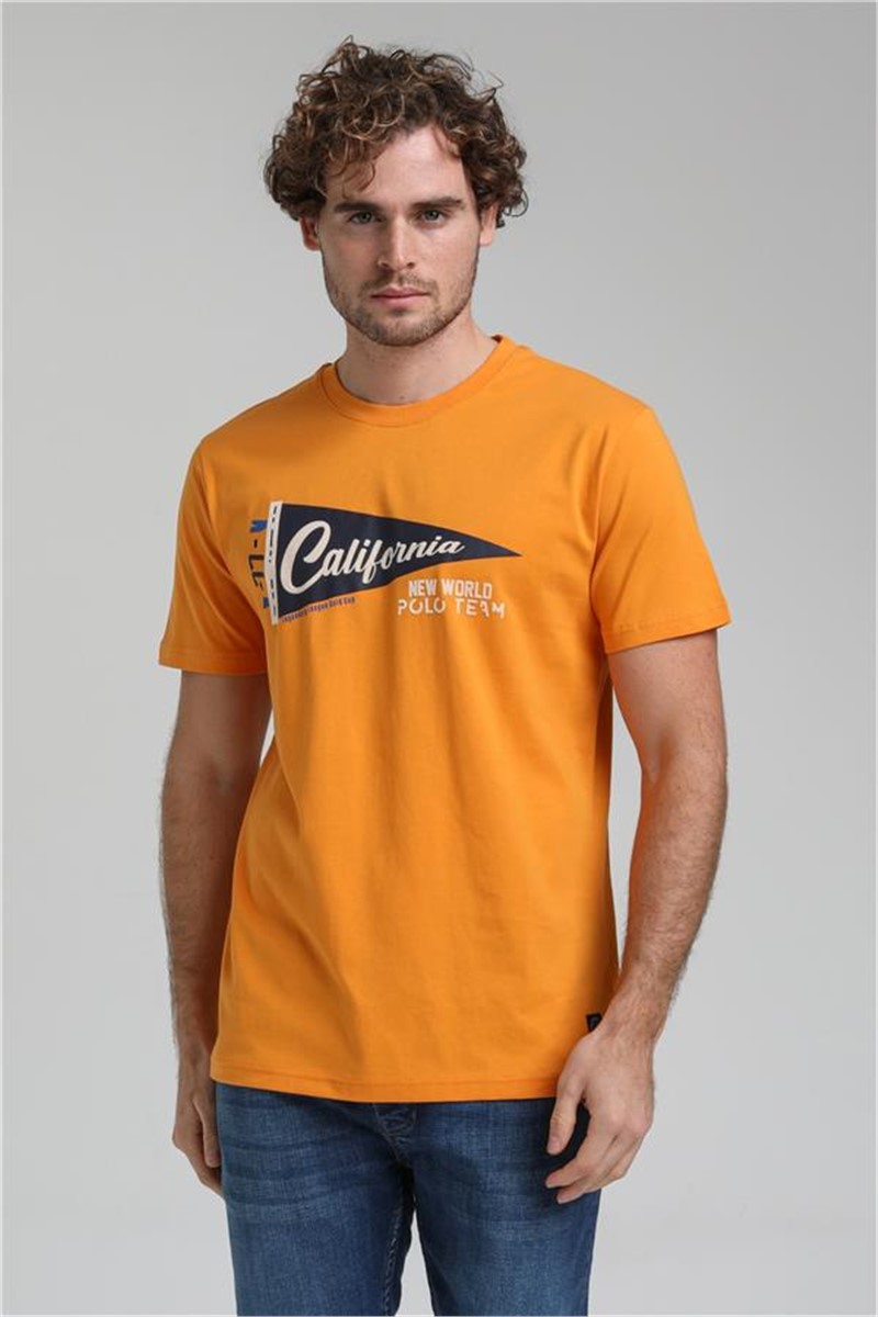 Men's T-Shirt 23SSM20300 - Orange #371498