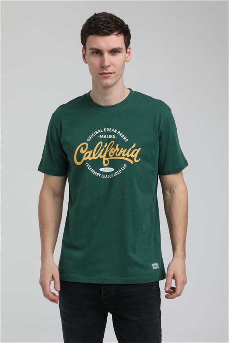 Men's Slim Fit T-Shirt 23SSM20291 - Green #371552