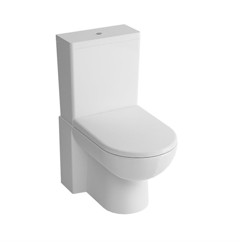 Newarc Modern Toilet Bowl Set with Lid - White #342543