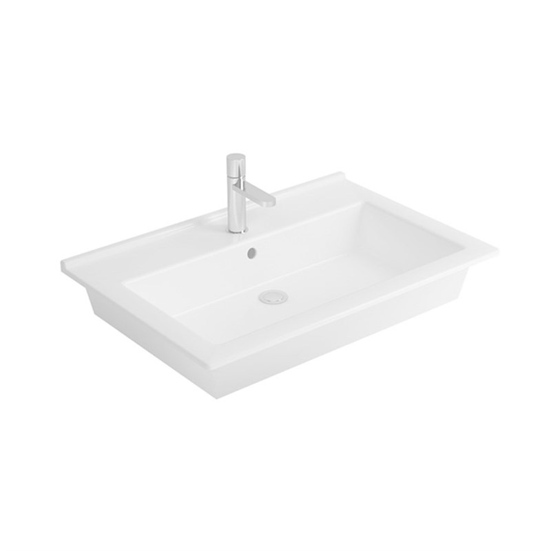 Newarc Silver Slim Undermount Sink 55cm - White #342579