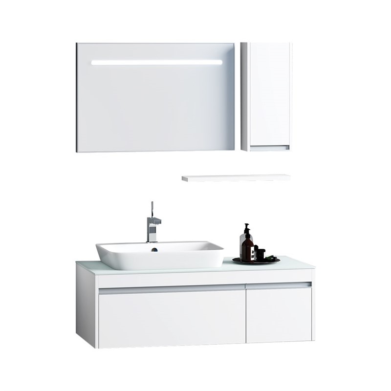 NPlus Camaro Bathroom Set 120cm - White #336008