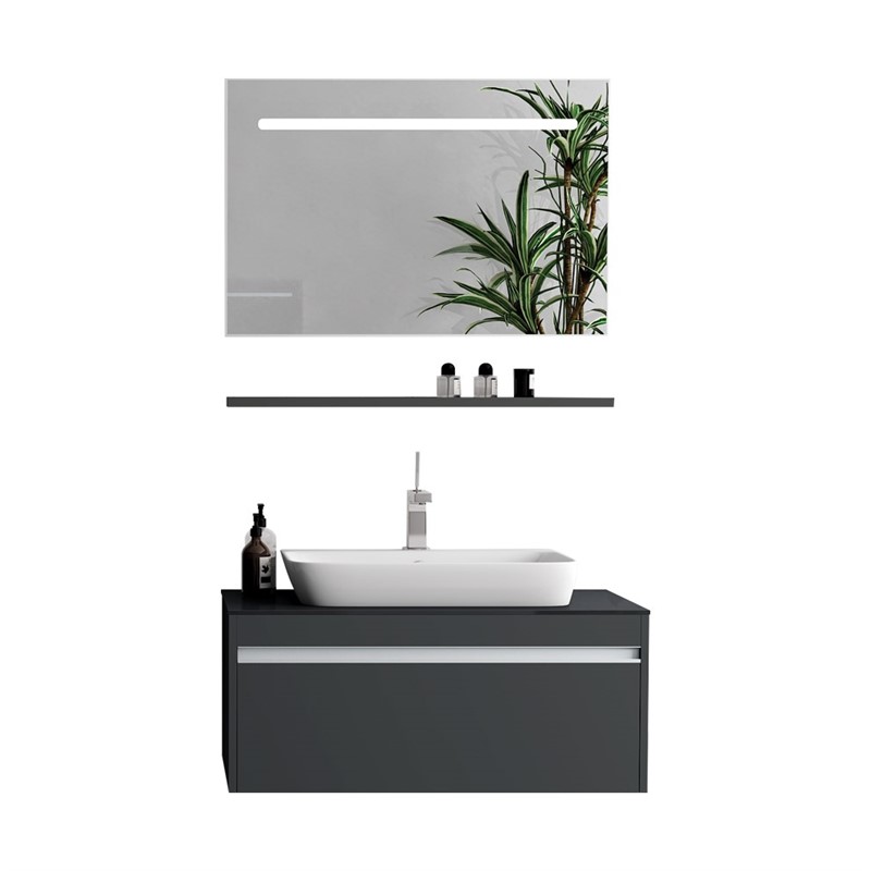 NPlus Camaro kupaonski set 90 cm - sivi #336009