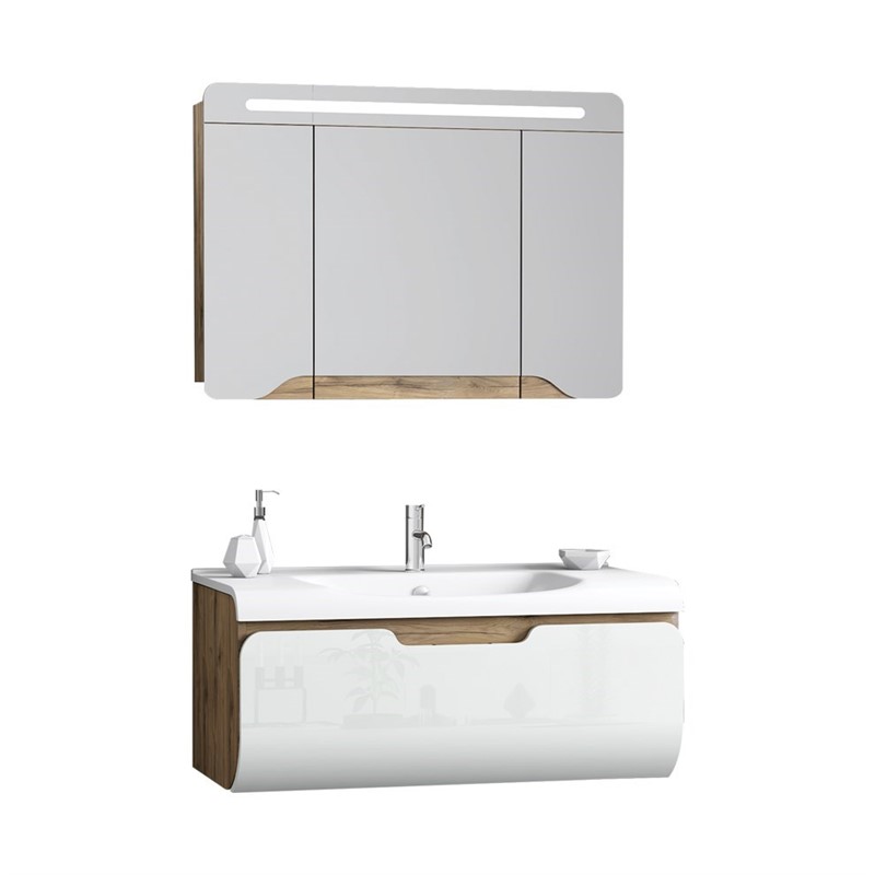 Set da bagno Nplus Golf 100 cm - Bianco #337562