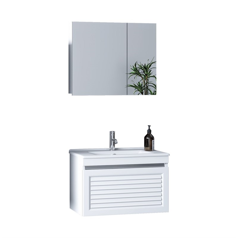 Nplus Megane Bathroom Set 75cm - White #337577
