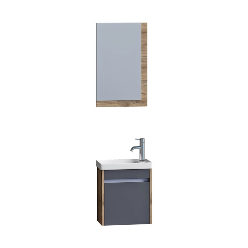 Nplus Micra Bathroom Set 40cm - Anthracite #337605
