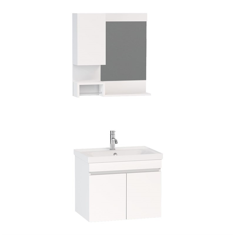 NPlus Storm Bathroom Set 65cm - White #336022