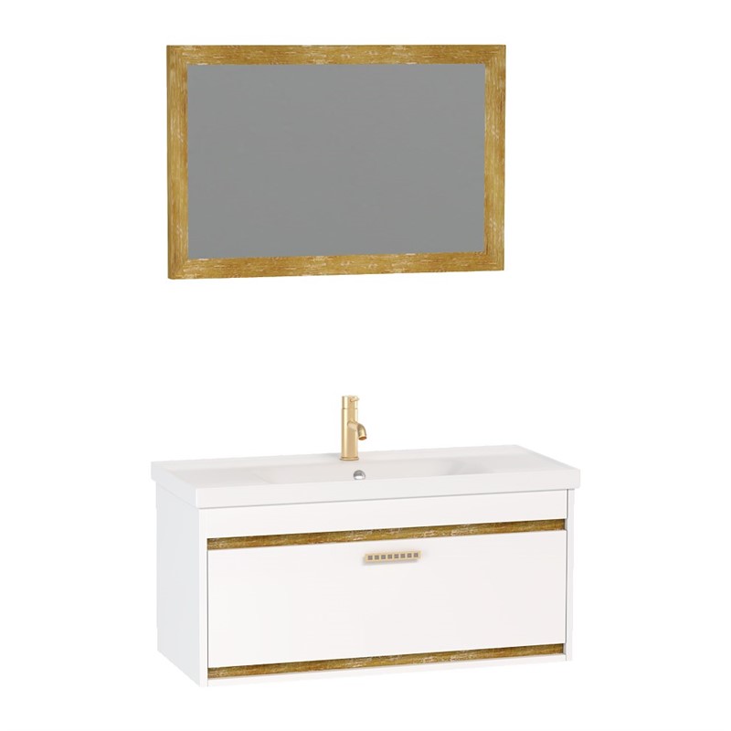 Nplus Talisman Bathroom Cabinet 100cm - White #337586