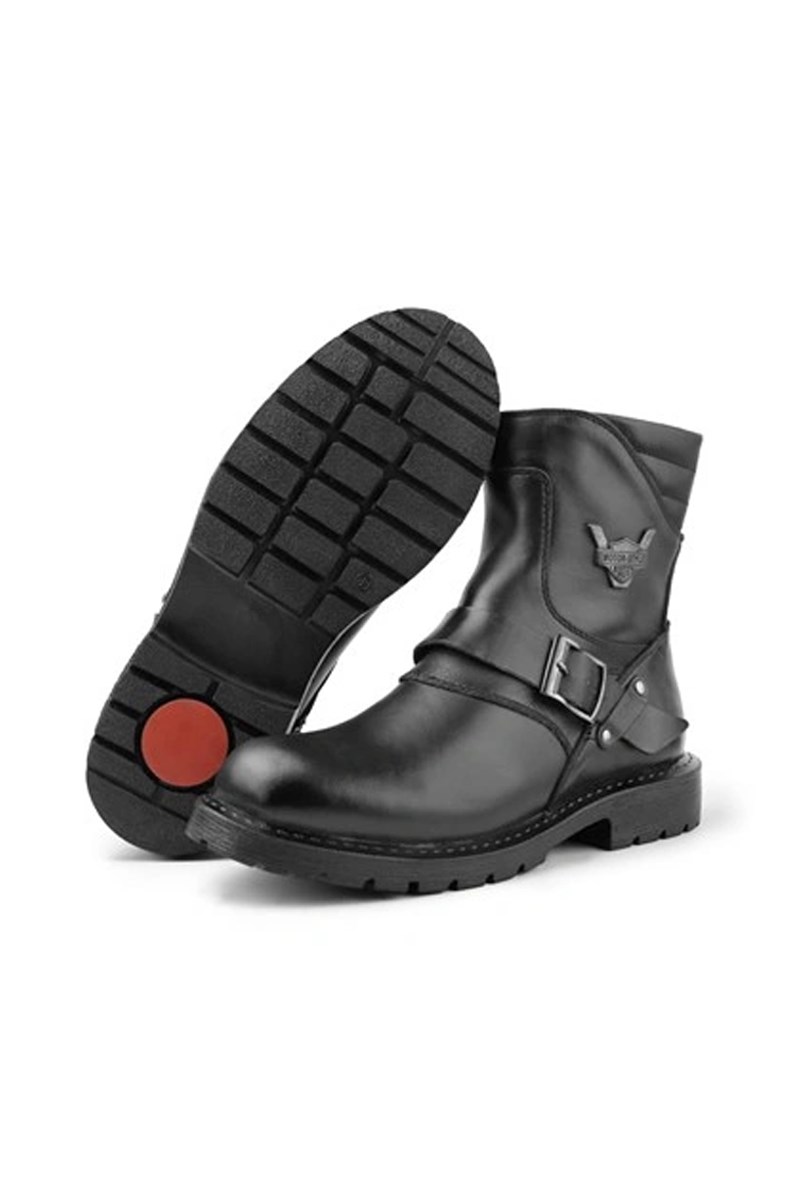 Ducavelli Men's Genuine Leather Boots - Black #363751