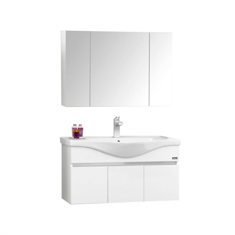 Orka Dinar Bathroom Set 100 cm - White #343979