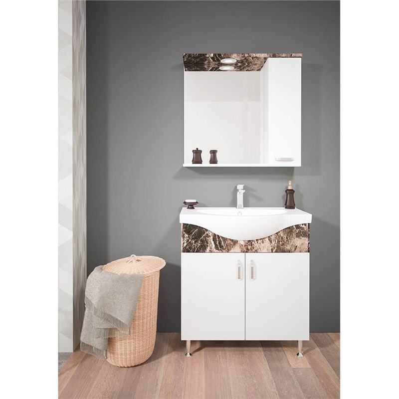 Orka Duru Bathroom Cabinet 65 cm - White #339273