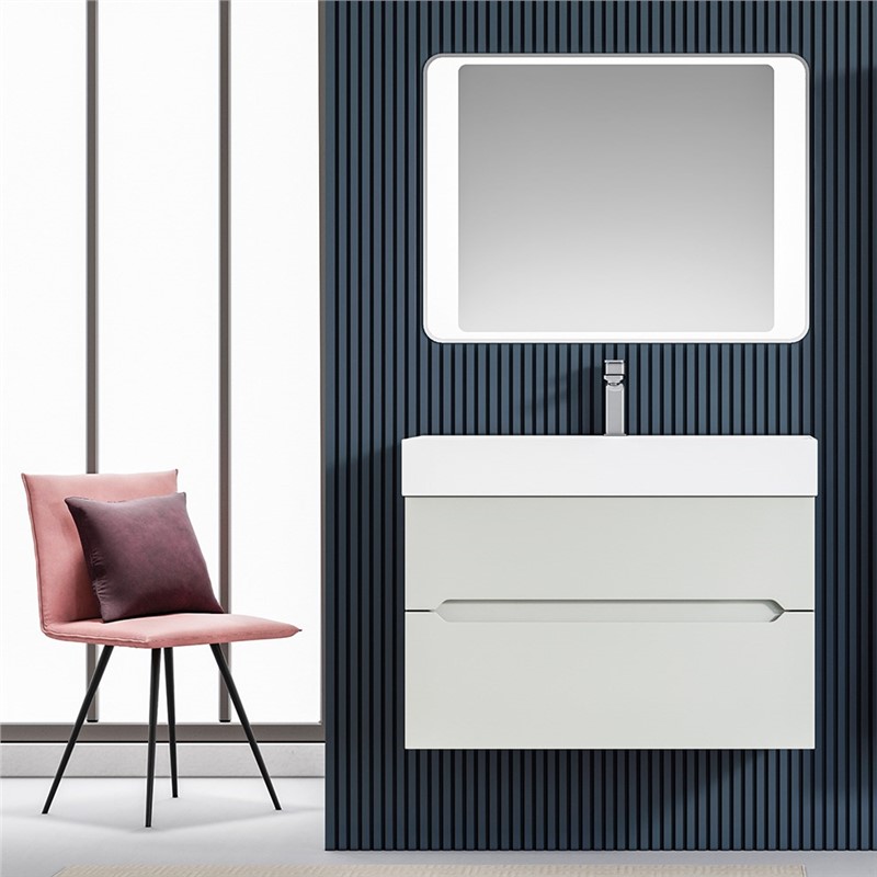 Orka Malta kupaonski set 80 cm - mat siva #339302