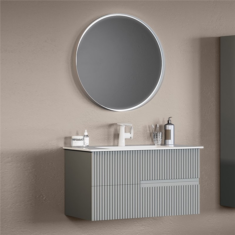 Mobile Bagno Orka Moonlight 90 cm - Grigio Opaco #341690