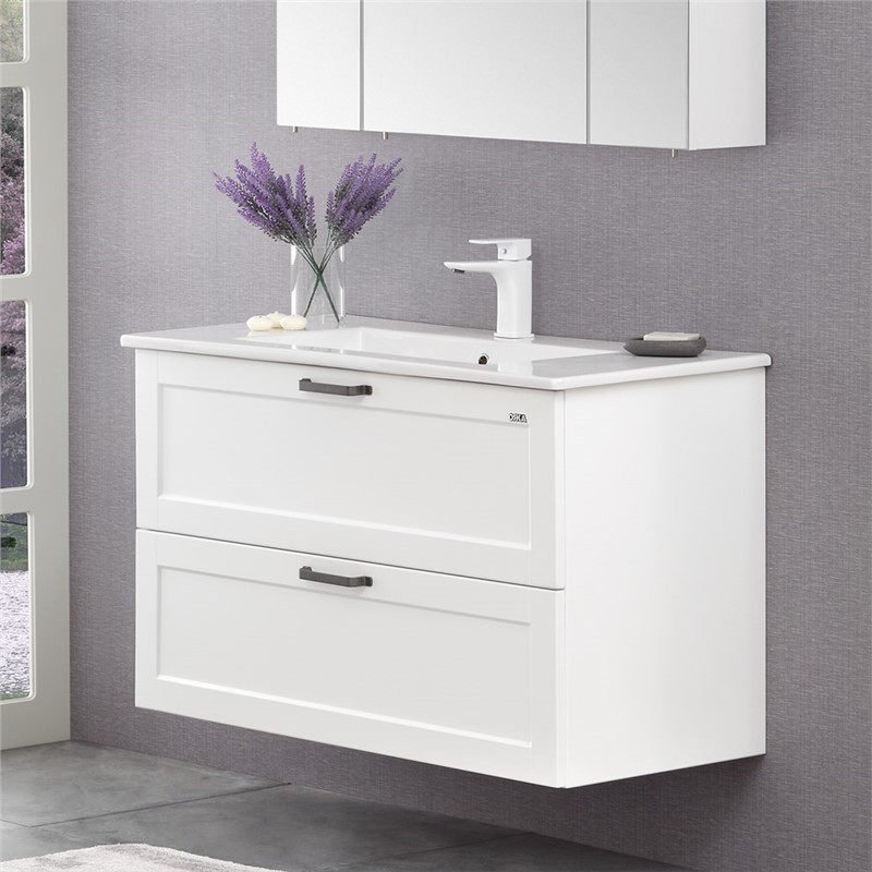 Orka Su Base Bathroom Cabinet 100 cm - White #339916