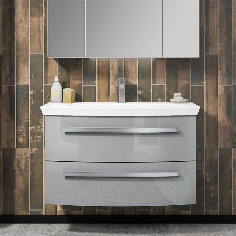 Mobile bagno Orka Urla Base 90 cm - Grigio #341632