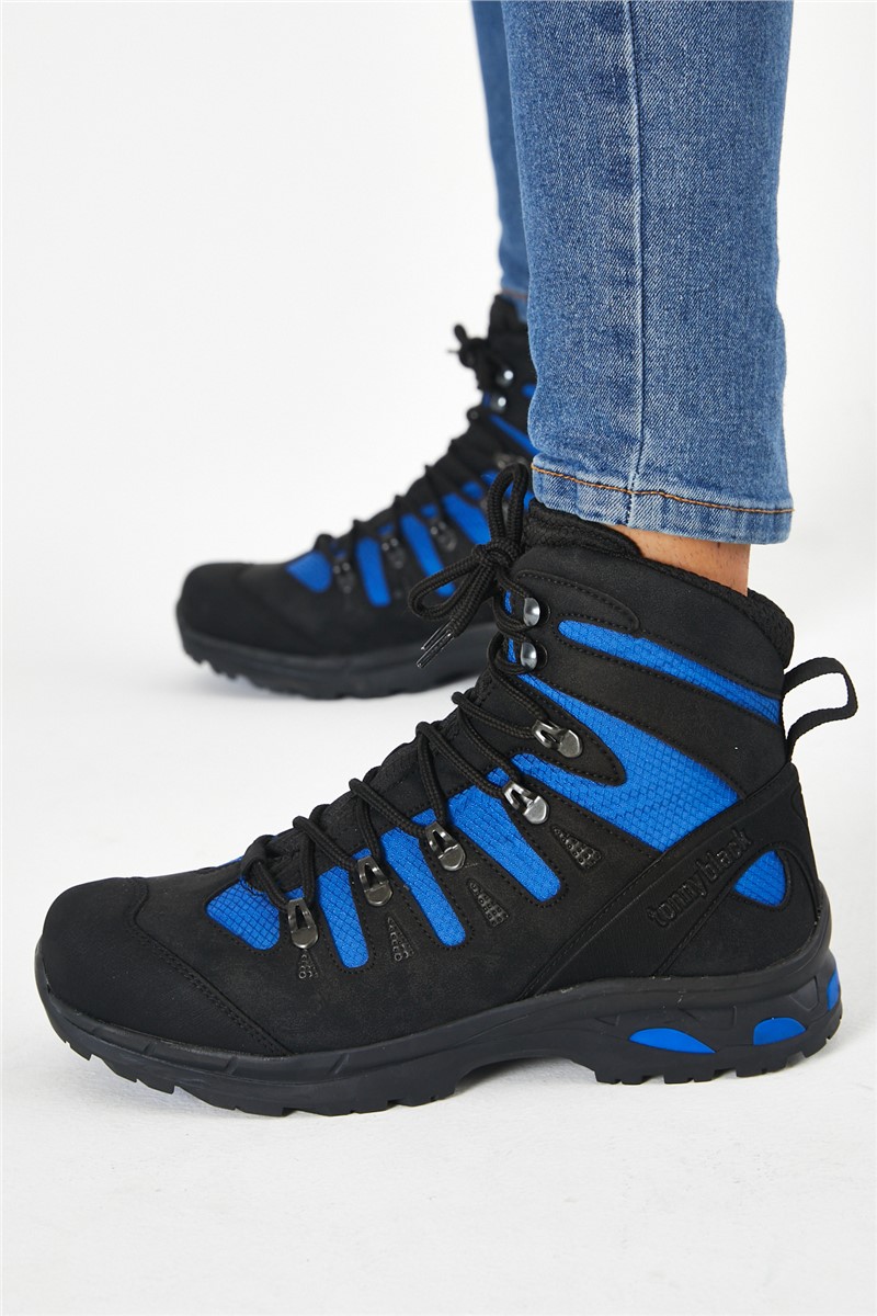 Tonny Black Unisex Boots - Black, Blue #311401