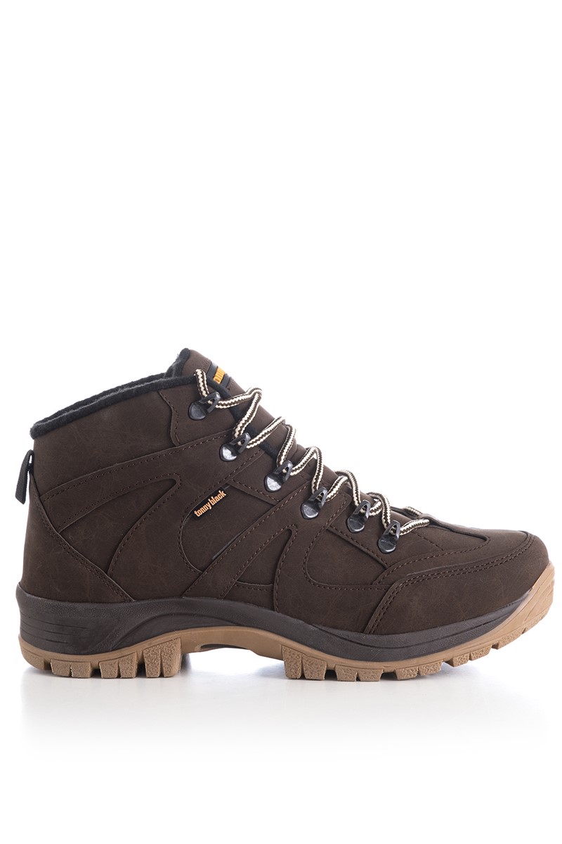 Tonny Black Unisex Hiking Boots - Brown #273591
