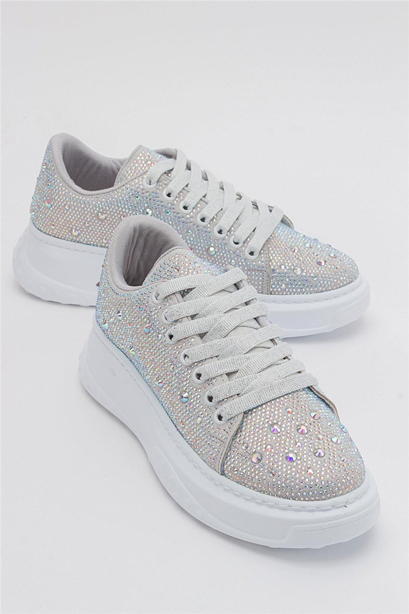 Sneakers Donna con Pietre ICE WHITE #385379