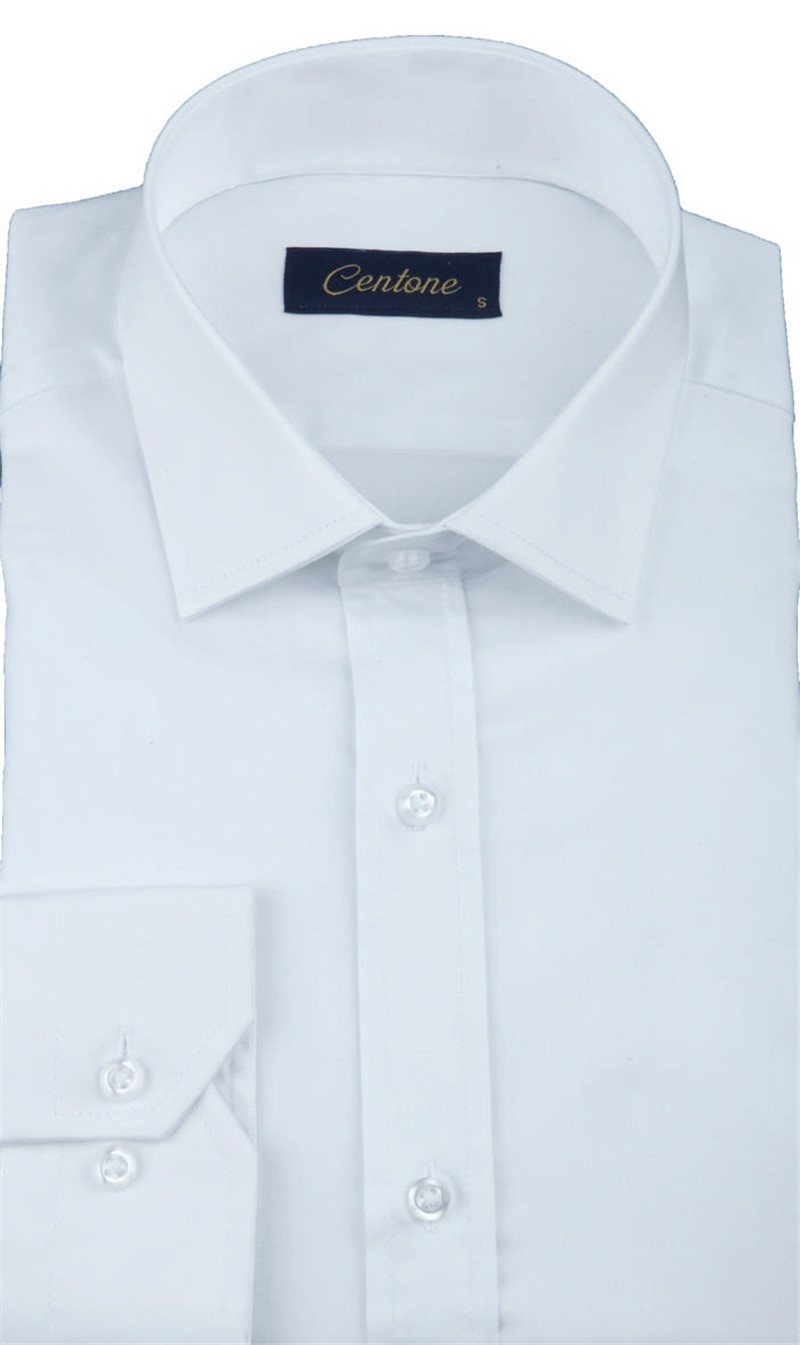 Camisa Masculina de Manga Longa - Branca #268413