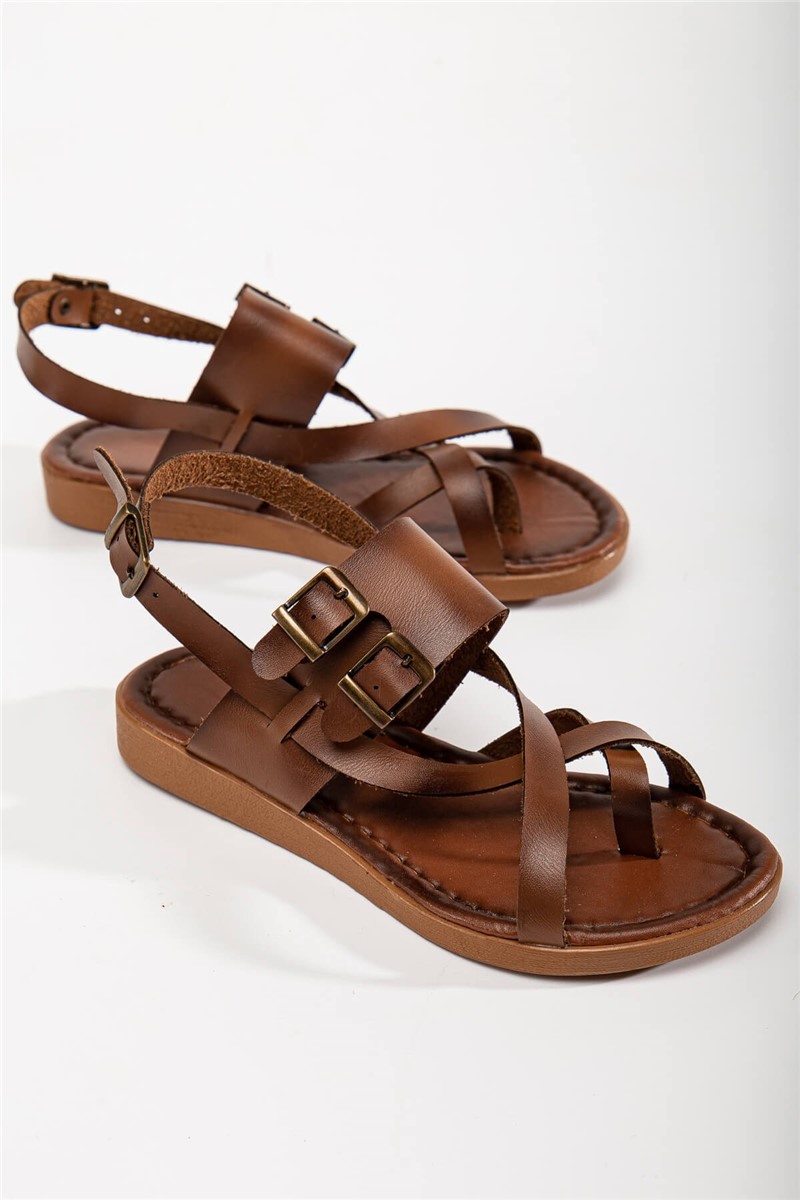 Sandálias Casuais Femininas - Cor Taba #367305