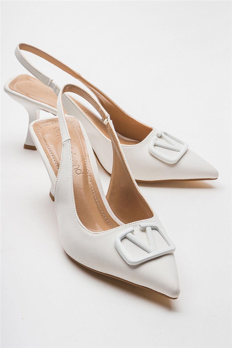 Sapatos de Salto Feminino - Branco #401867